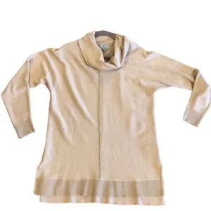 Joan Vass New York cowl neck pull over sweater top