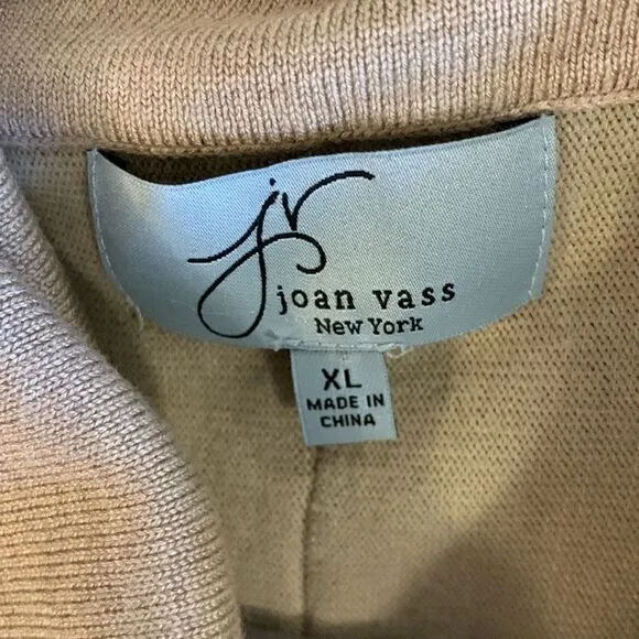 Joan Vass New York cowl neck pull over sweater top
