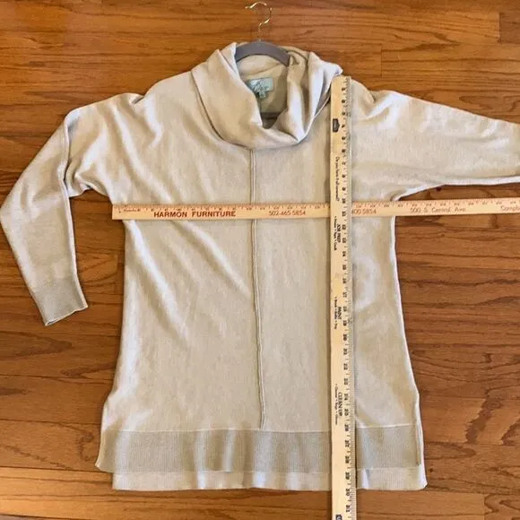 Joan Vass New York cowl neck pull over sweater top