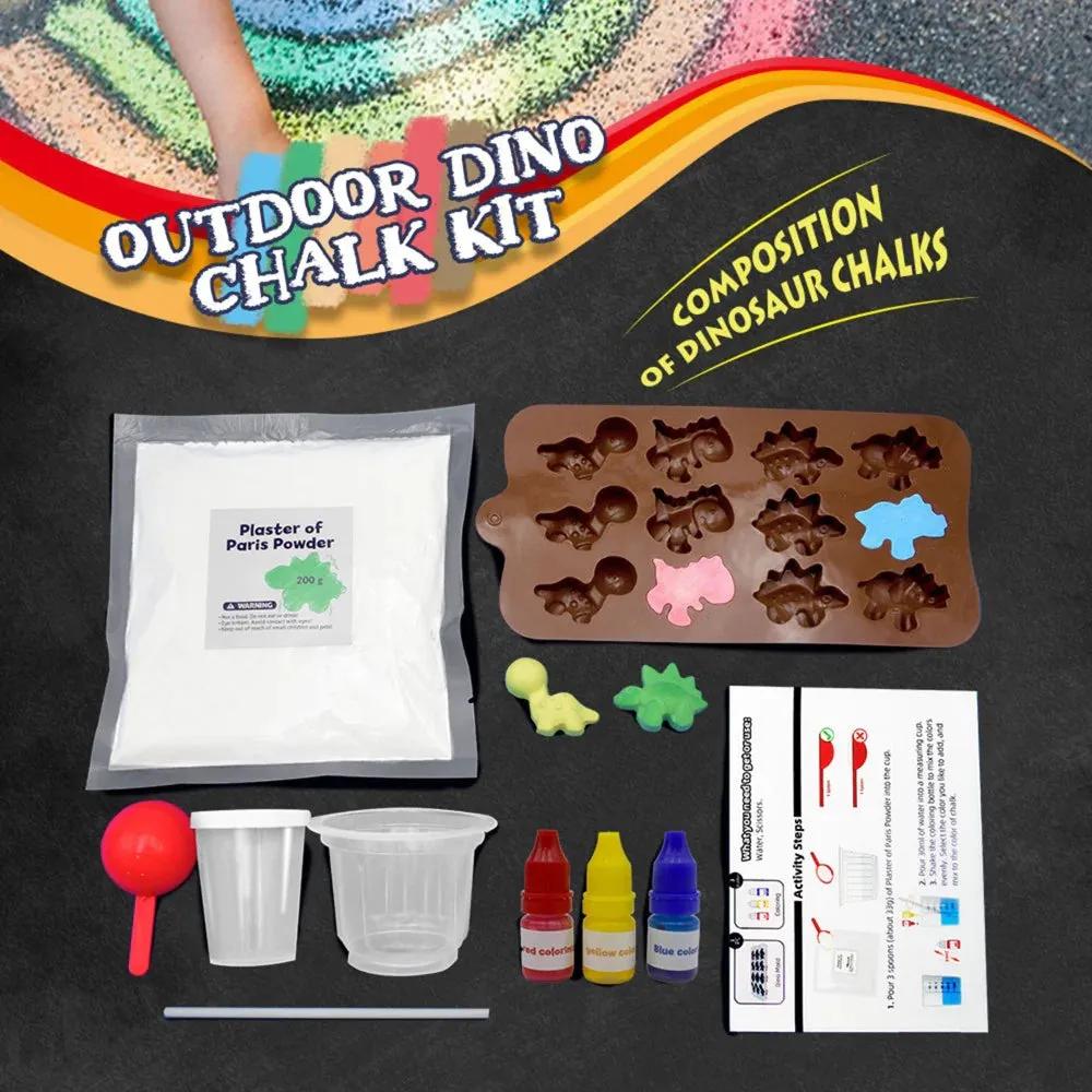 Johnco Outdoor Chalk Making Kit - Dinosaurs