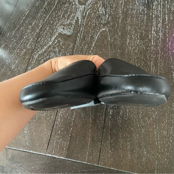 Journey Collection Vegan Leather Slip On Classic‎ Mules Black NWOT Size 7