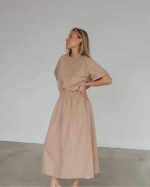 Joyce Easy Fit Clay Skirt