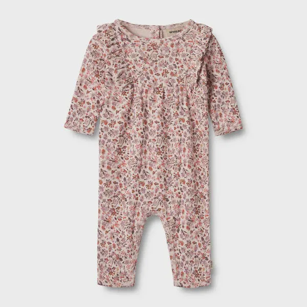 Jumpsuit Kira in Pale Rose Flowers