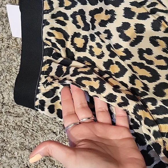 Kate Spade Janice Sleep Lounge Pajama PJs Animal Print Cheetah 3X Cozy Gift New