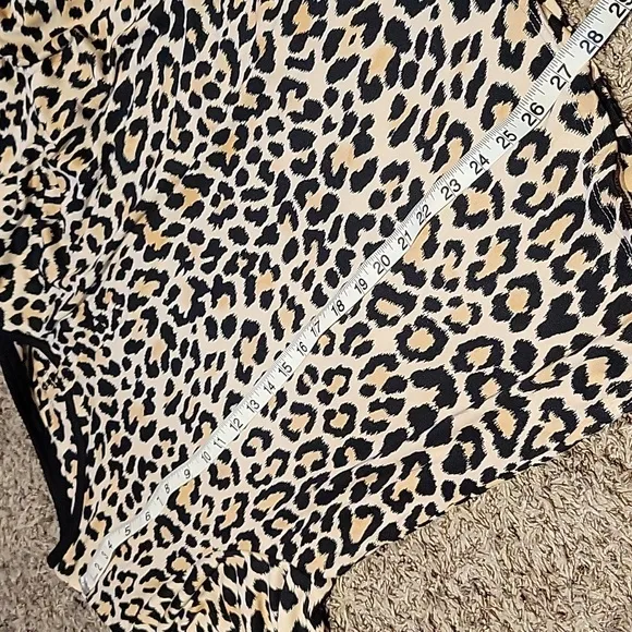Kate Spade Janice Sleep Lounge Pajama PJs Animal Print Cheetah 3X Cozy Gift New