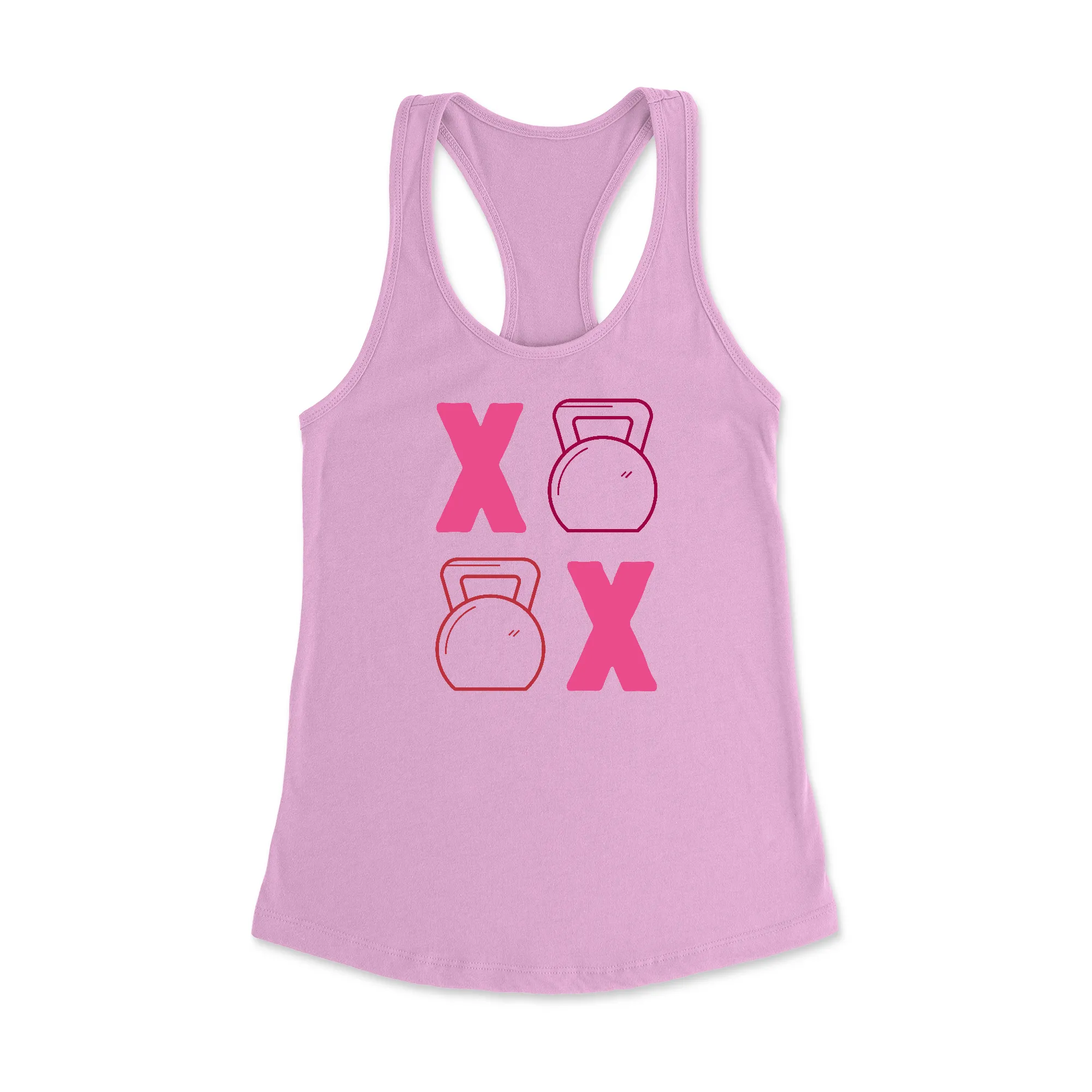 Kettlebell Kisses Racerback Tank