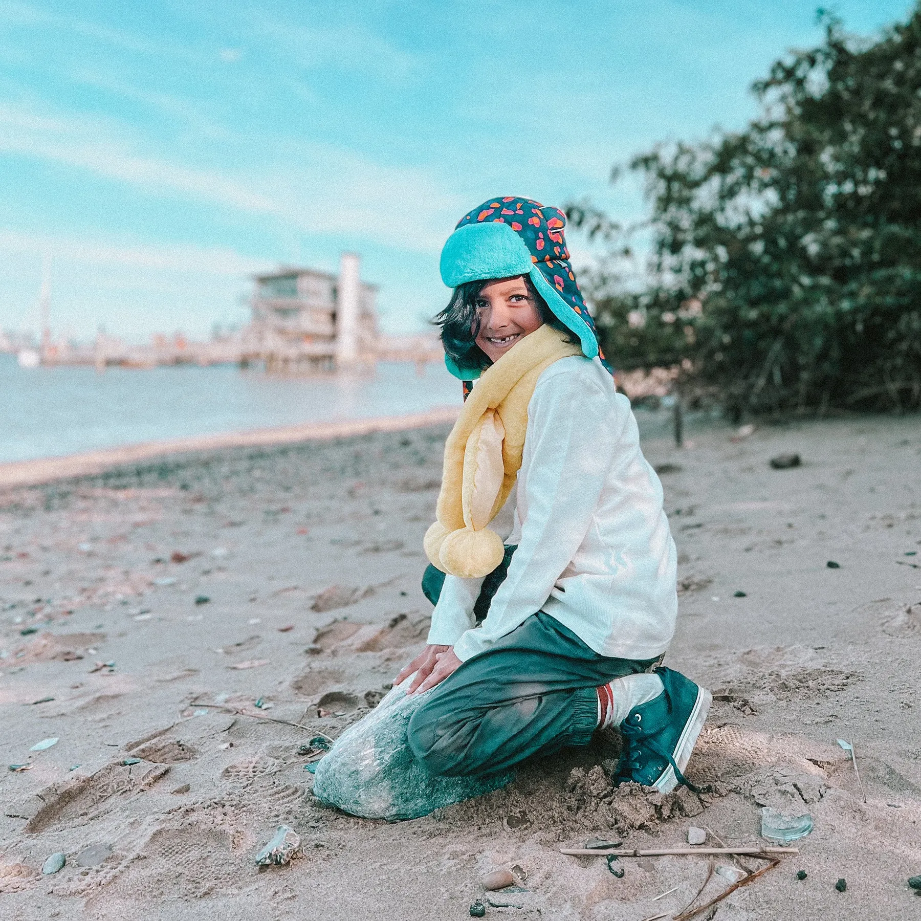 Kids Arctic Cub Hat: Navykin