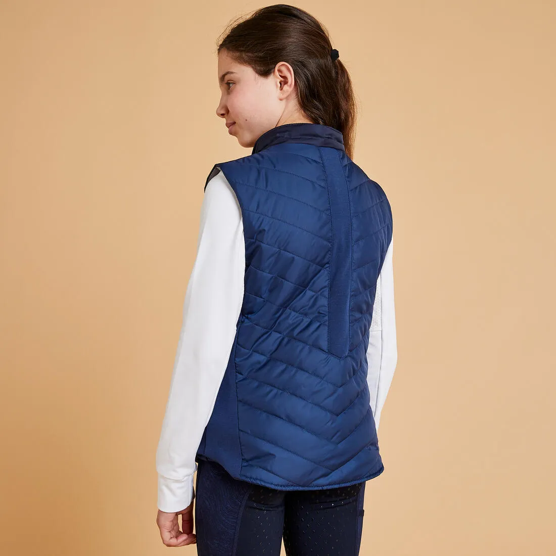 Kids' Horse Riding Sleeveless Down Jacket 500