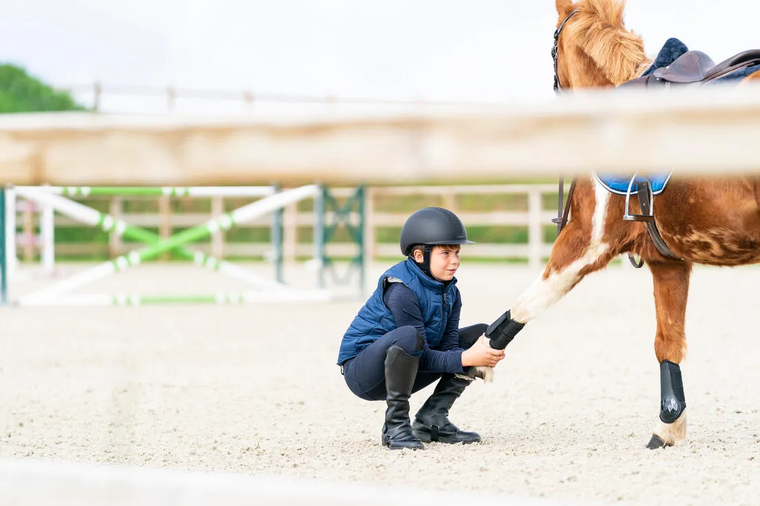 Kids' Horse Riding Sleeveless Down Jacket 500