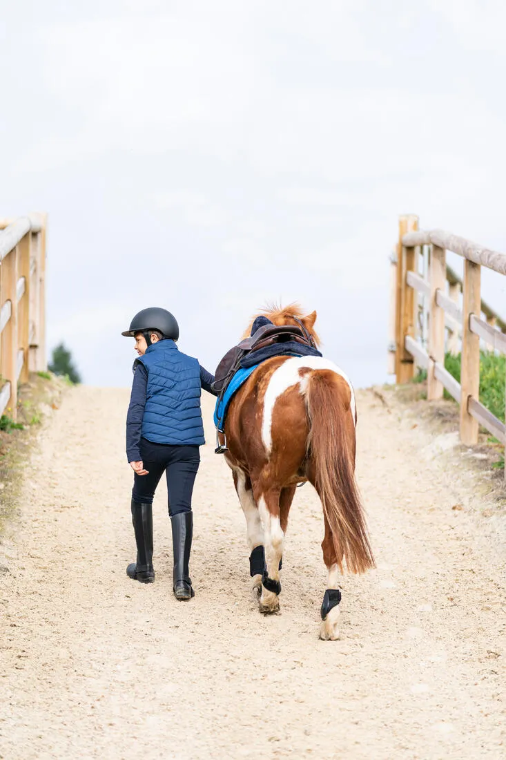 Kids' Horse Riding Sleeveless Down Jacket 500