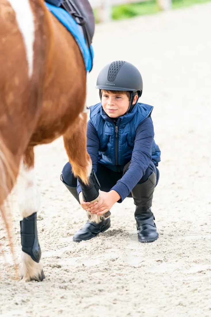 Kids' Horse Riding Sleeveless Down Jacket 500