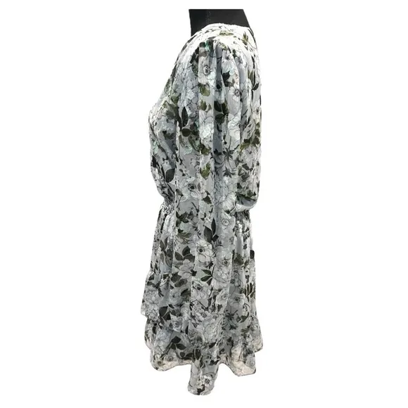 Laundry by Shelli Segal Mini Dress with Cinched Waist and Ruffle Skirt 12