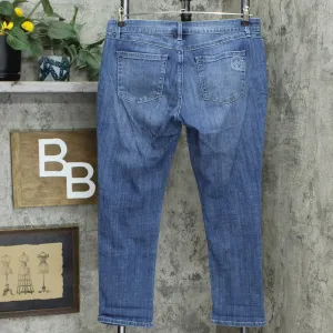 Laurie Felt Petite Classic Denim Boyfriend Jeans Mid-Blue 12P