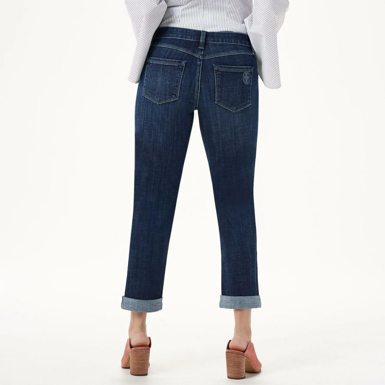 Laurie Felt Women's Petite Classic Denim Boyfriend Jeans