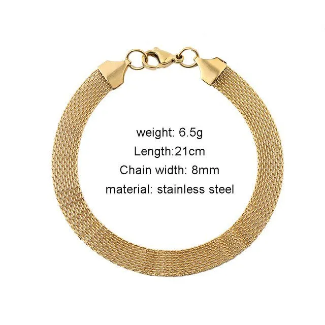 Layered Thick Chain Bracelet