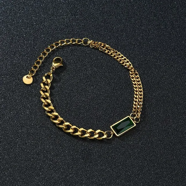 Layered Thick Chain Bracelet