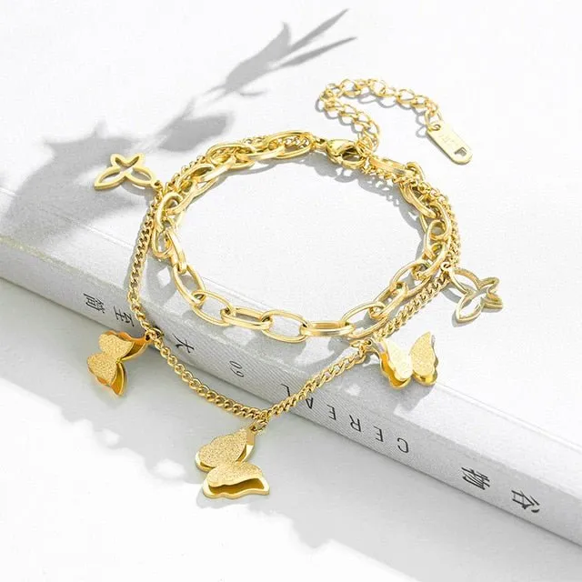Layered Thick Chain Bracelet