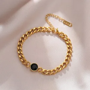 Layered Thick Chain Bracelet