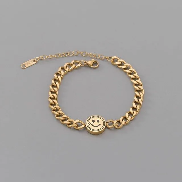 Layered Thick Chain Bracelet