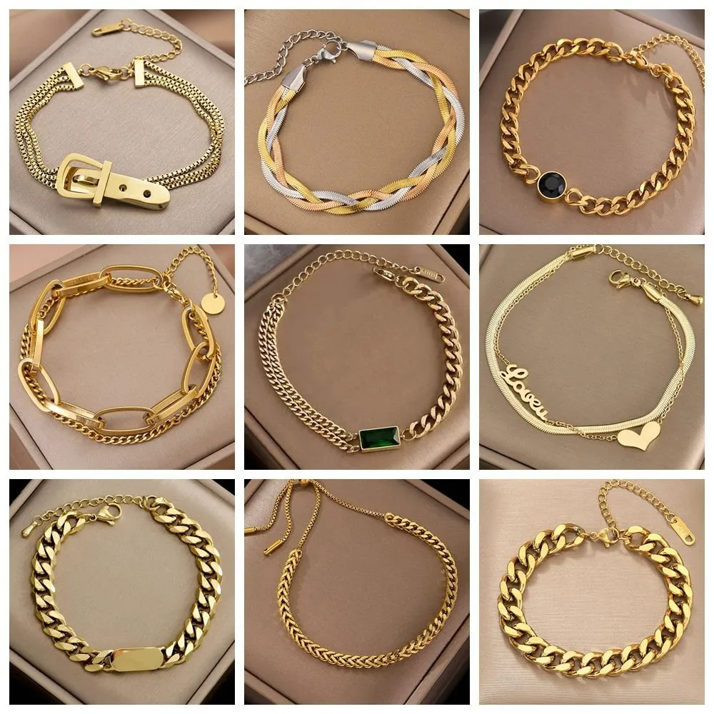Layered Thick Chain Bracelet