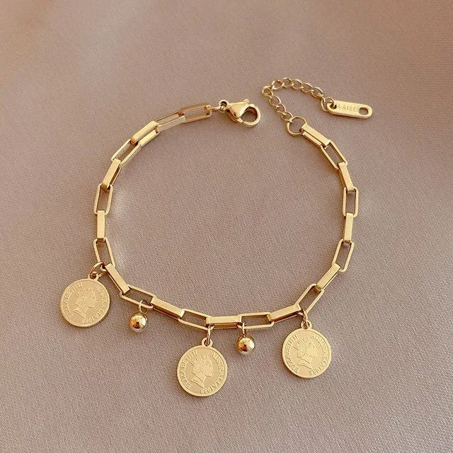 Layered Thick Chain Bracelet