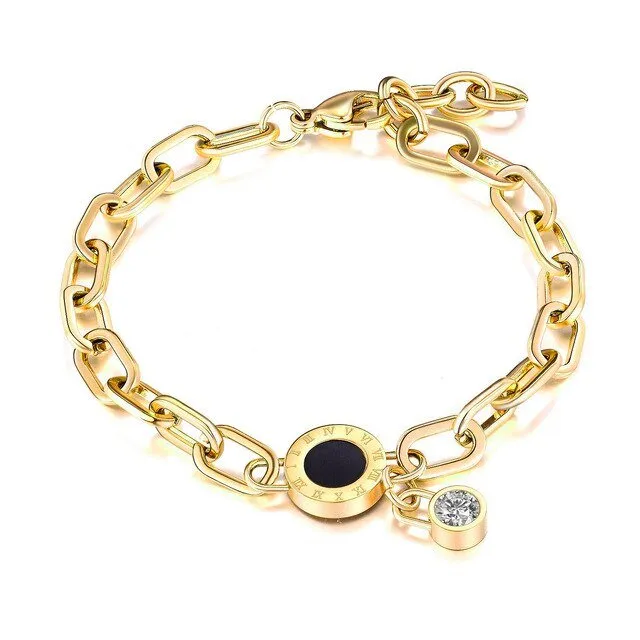 Layered Thick Chain Bracelet