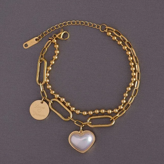 Layered Thick Chain Bracelet