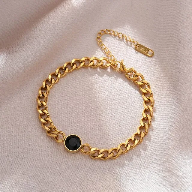 Layered Thick Chain Bracelet