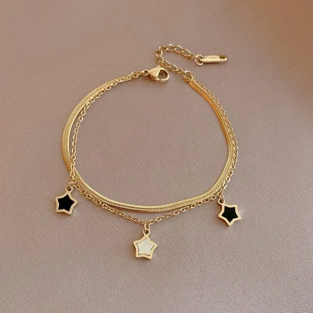 Layered Thick Chain Bracelet