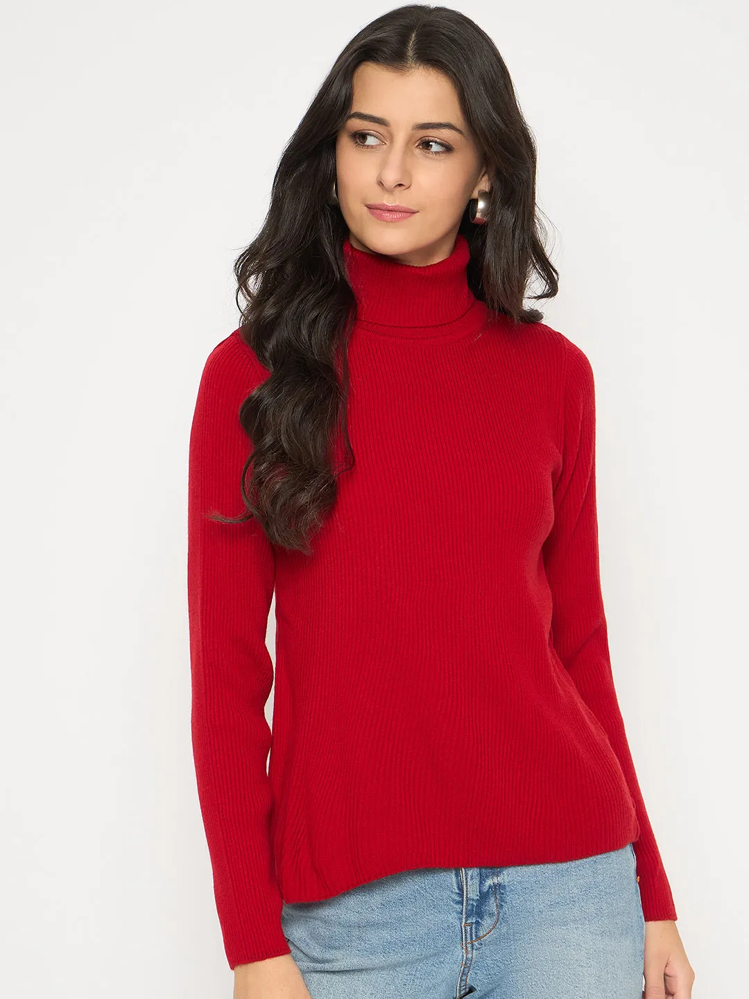 Madame High Neck Red Skeeve