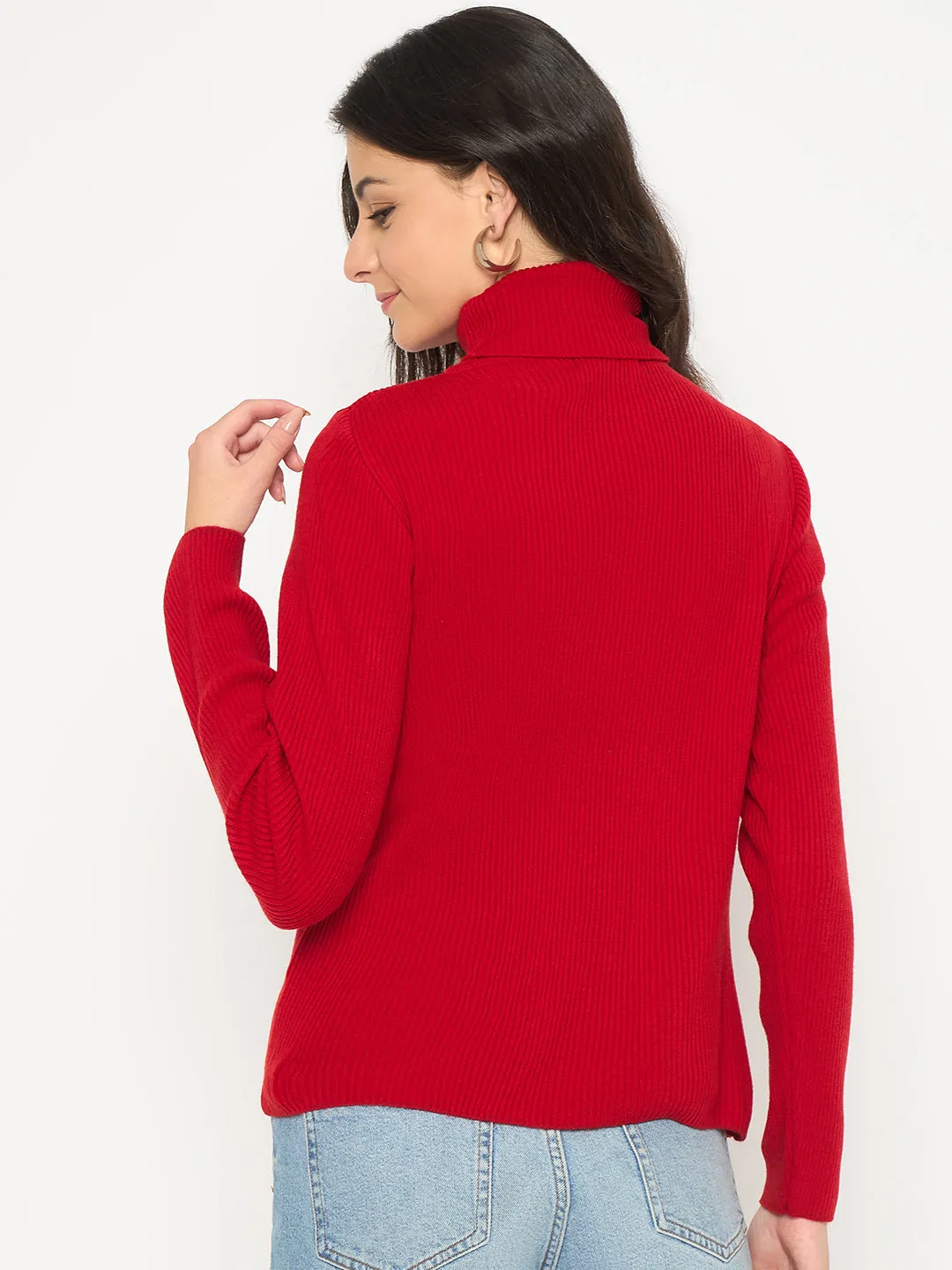 Madame High Neck Red Skeeve