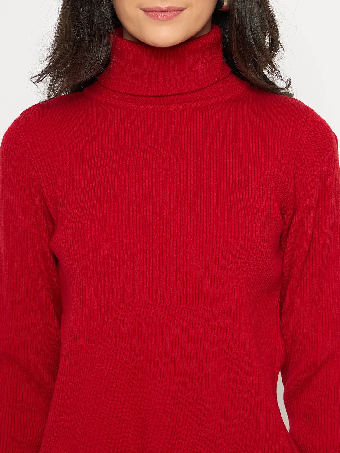 Madame High Neck Red Skeeve