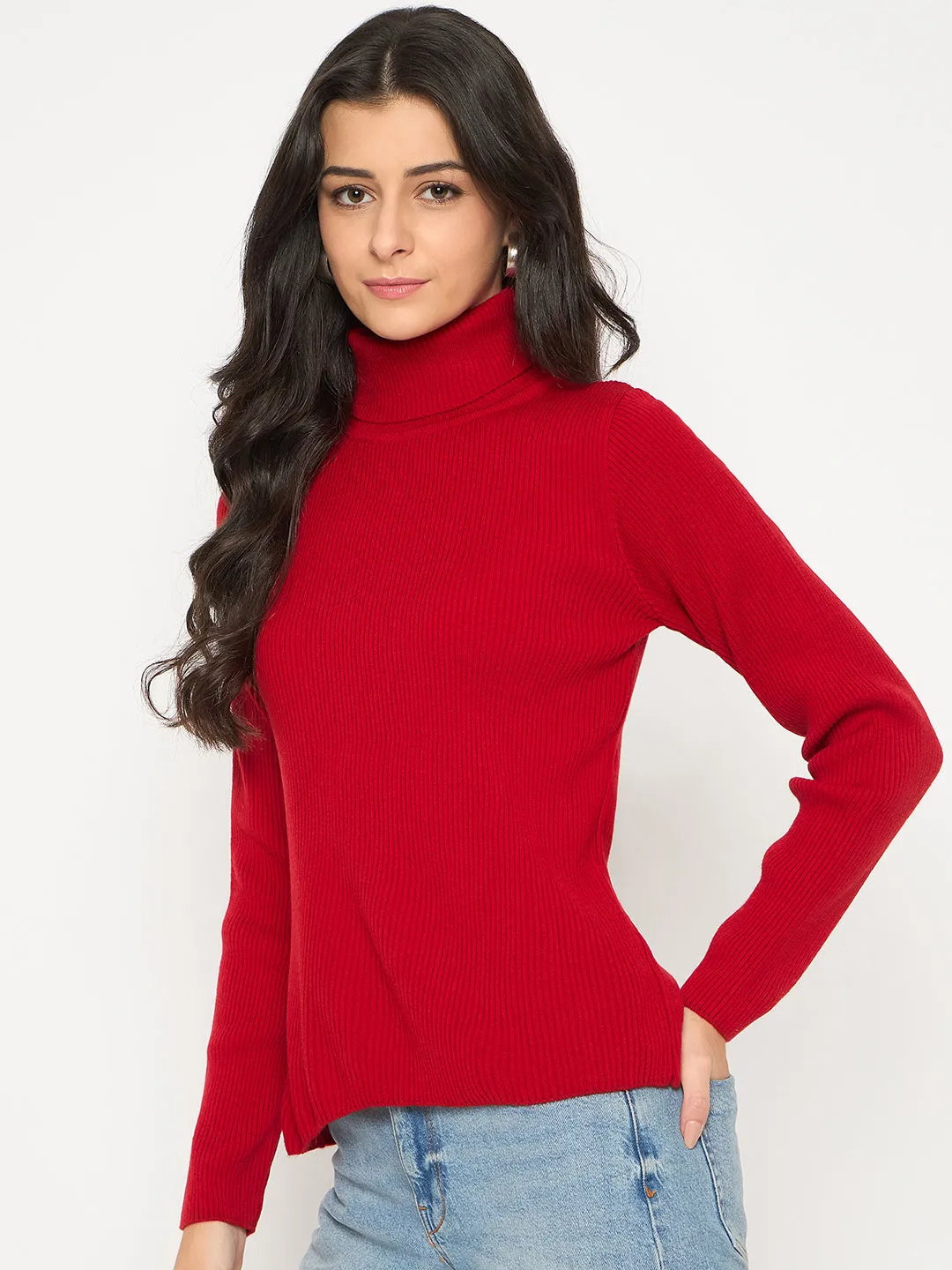 Madame High Neck Red Skeeve