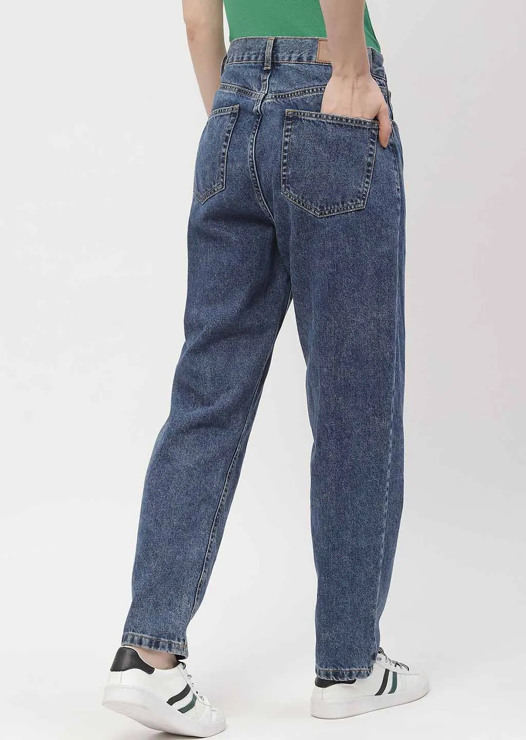 Madame High Rise Light Blue Mom Fit Jeans