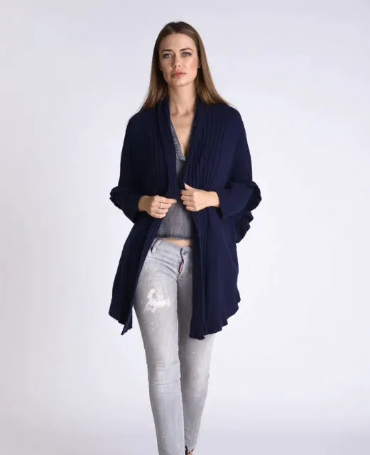 Mademoiselle Fuzzy Draped Cardigan
