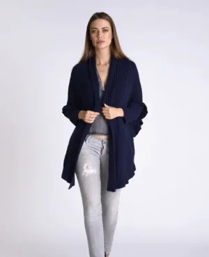 Mademoiselle Fuzzy Draped Cardigan