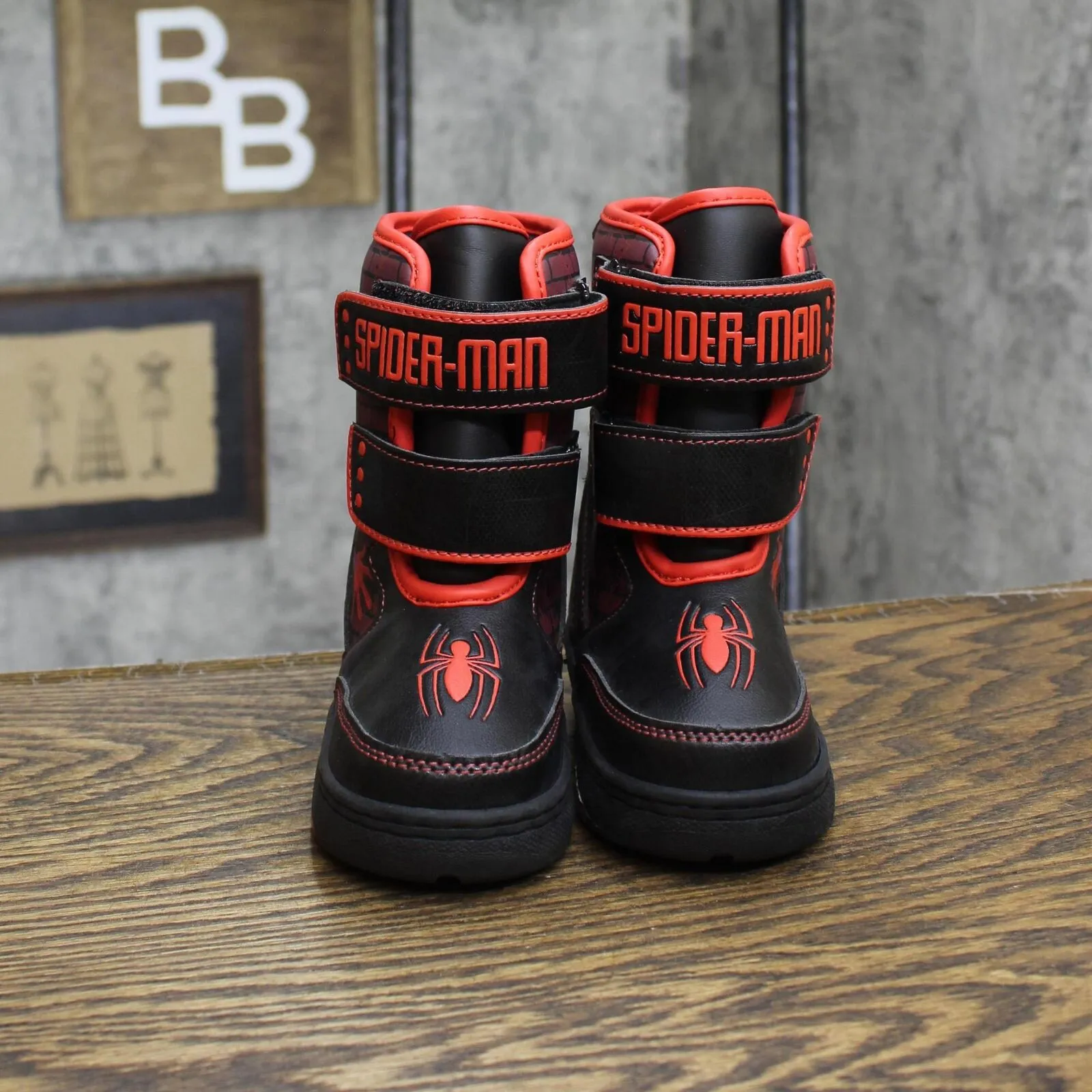 Marvel Toddler Boys Spider-Man Winter Boots 88236663 Black / Red 8T