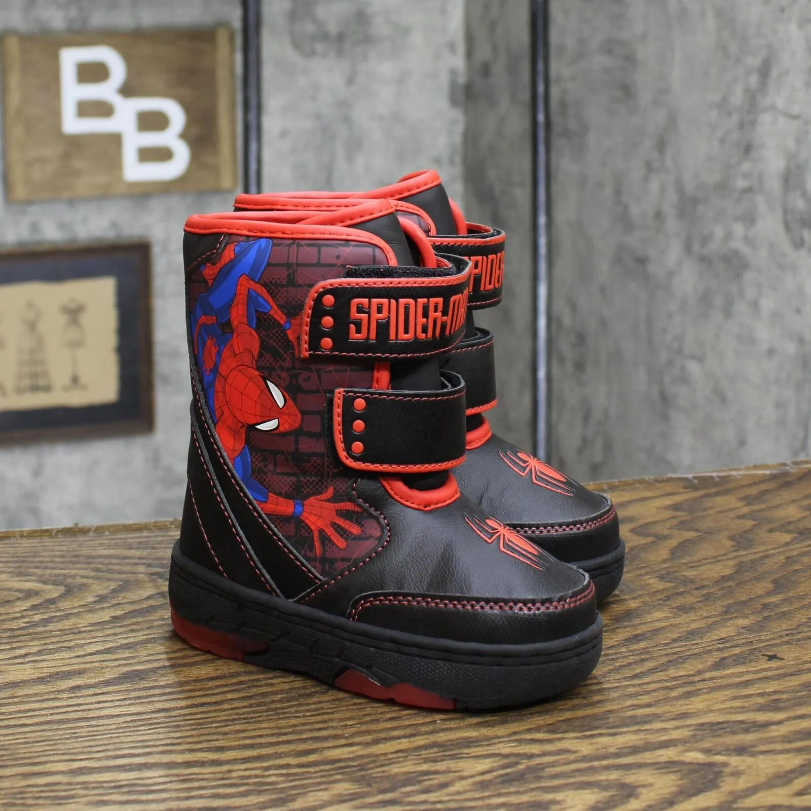 Marvel Toddler Boys Spider-Man Winter Boots 88236663 Black / Red 8T