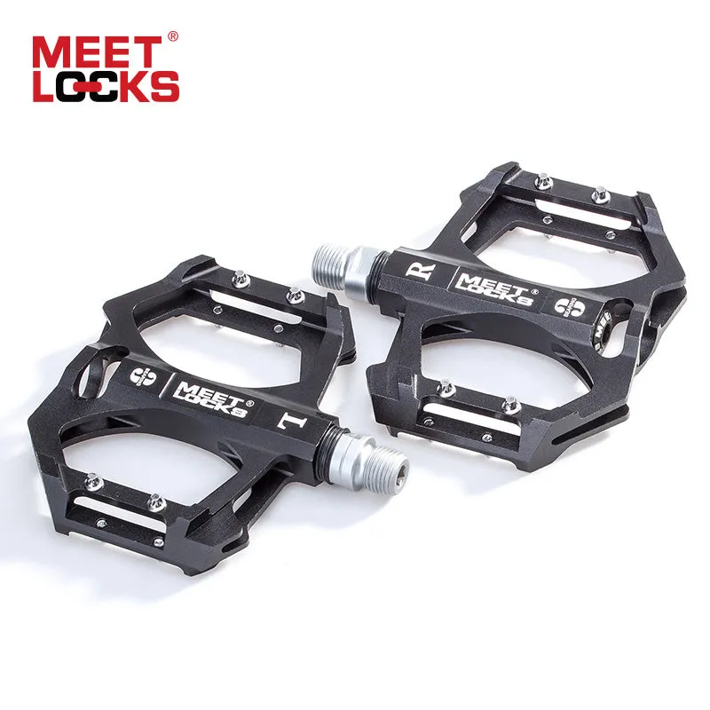 MEETLOCKS Sealed Bike Pedals CNC Aluminum Body for MTB BMX