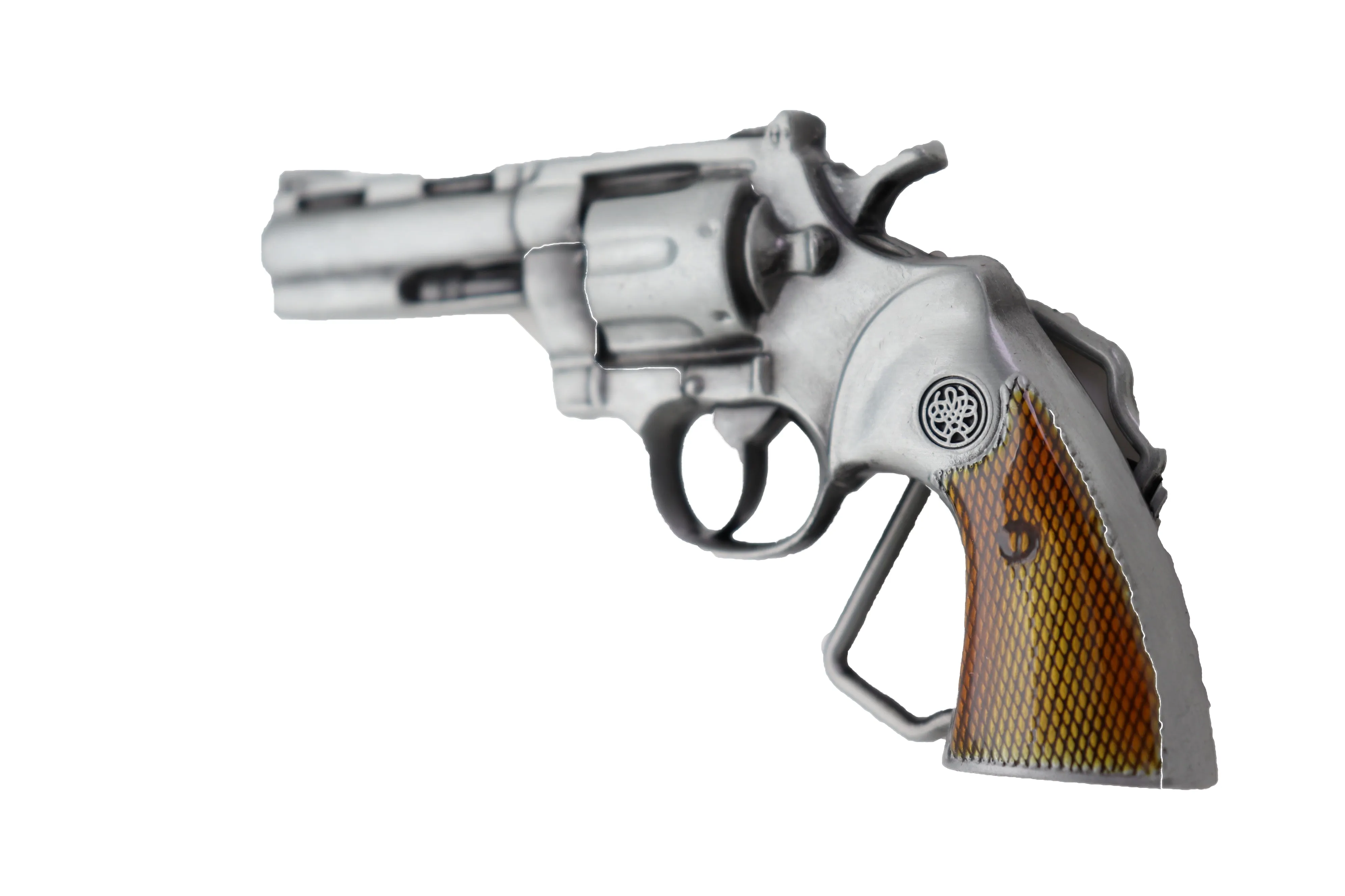 Men Western Revolver Gun Metal Belt Buckle
