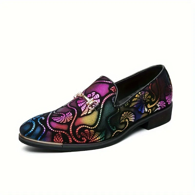 Men'S Fashion Slip-On Loafers, Casual Korean British Style, All-Season Versatile Business Faux Shoes, Trendy Pointed Toe, Breathable Rubber Sole, Casual Outdoor Hiking Footwear, 46 Size