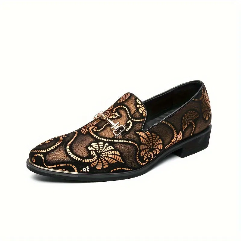 Men'S Fashion Slip-On Loafers, Casual Korean British Style, All-Season Versatile Business Faux Shoes, Trendy Pointed Toe, Breathable Rubber Sole, Casual Outdoor Hiking Footwear, 46 Size