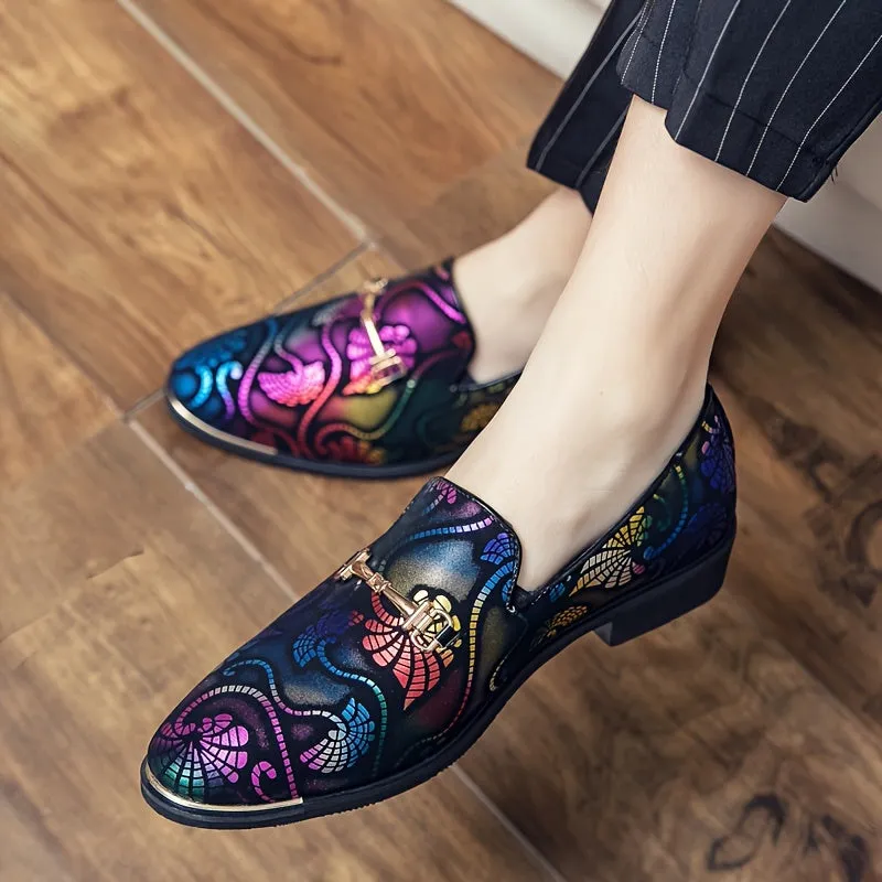 Men'S Fashion Slip-On Loafers, Casual Korean British Style, All-Season Versatile Business Faux Shoes, Trendy Pointed Toe, Breathable Rubber Sole, Casual Outdoor Hiking Footwear, 46 Size
