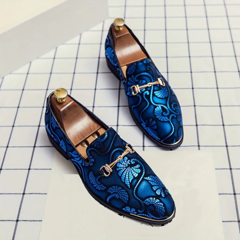 Men'S Fashion Slip-On Loafers, Casual Korean British Style, All-Season Versatile Business Faux Shoes, Trendy Pointed Toe, Breathable Rubber Sole, Casual Outdoor Hiking Footwear, 46 Size