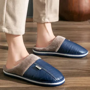 Men's PU Leather Regular Use House Slippers
