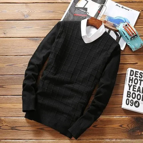 Men's Retro Fashion Knitted Sweater