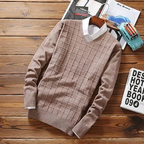 Men's Retro Fashion Knitted Sweater
