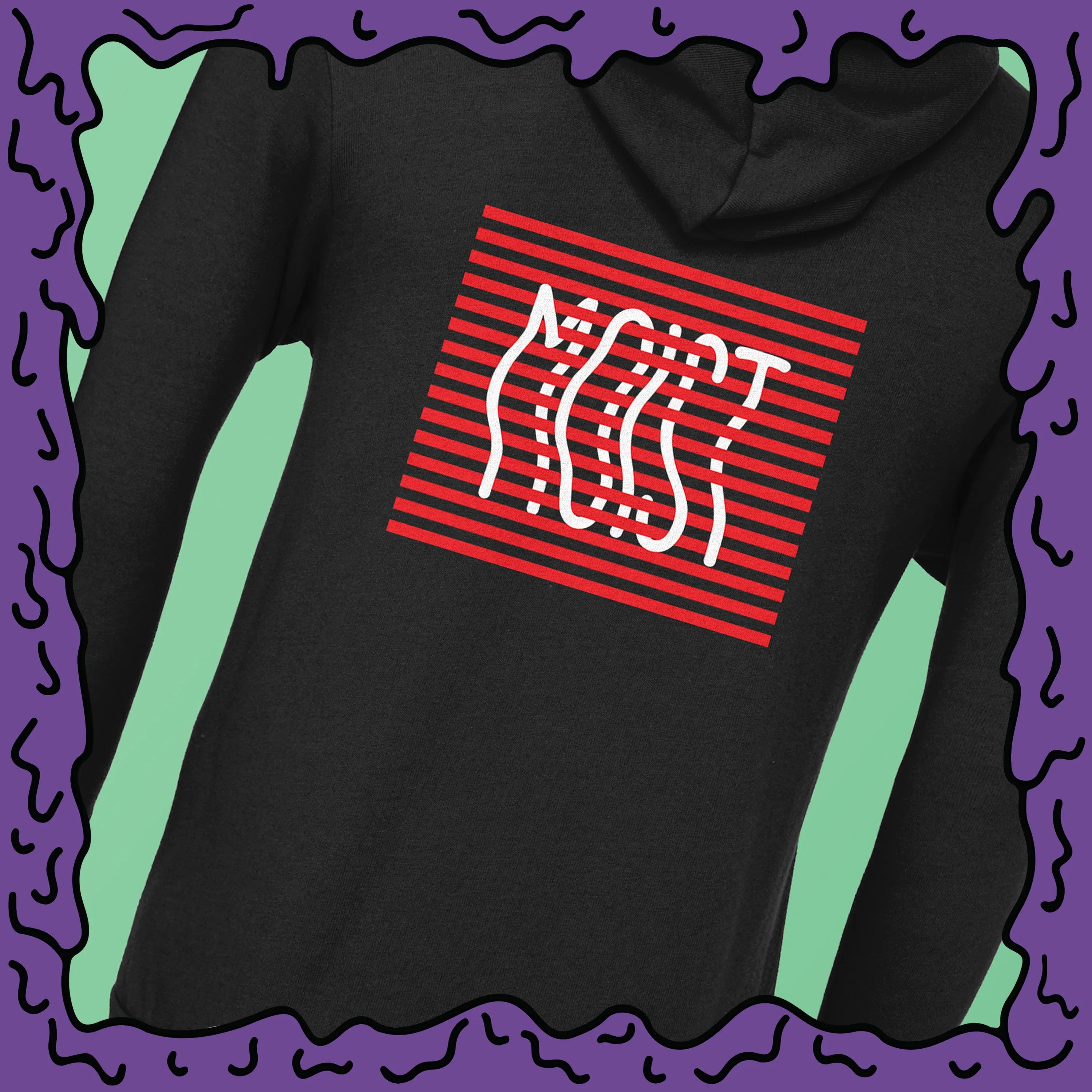 MOIST Stripe Box - Unisex Zip Hoodie