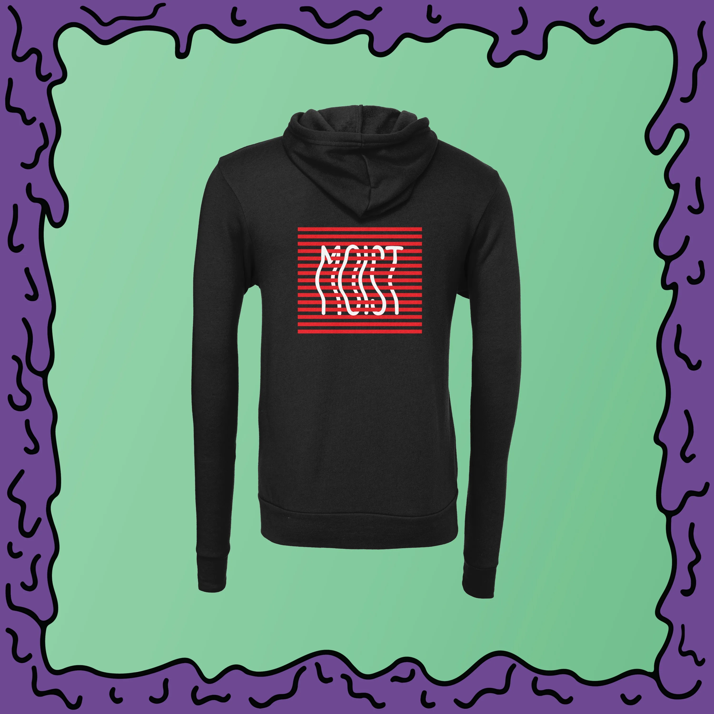 MOIST Stripe Box - Unisex Zip Hoodie