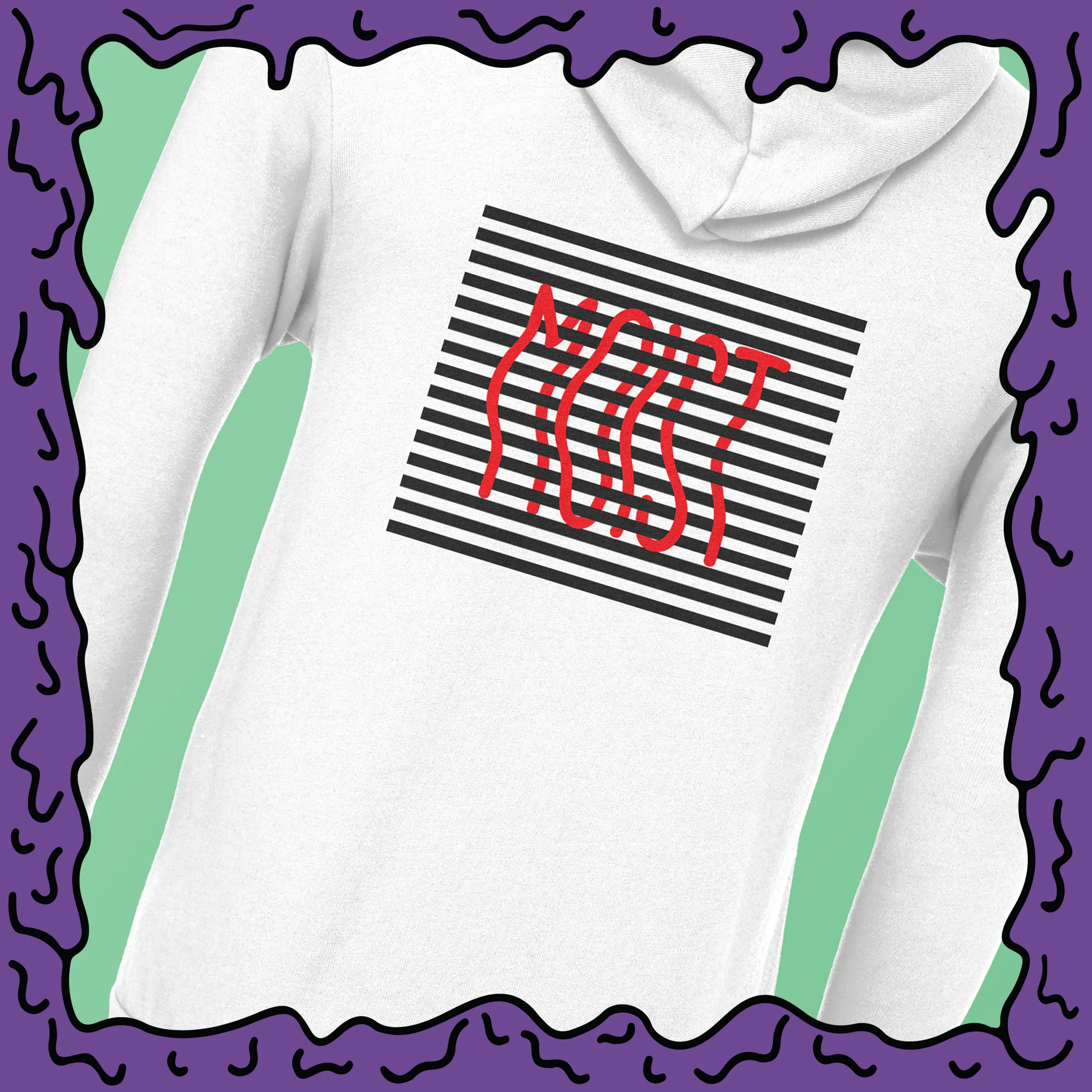 MOIST Stripe Box - Unisex Zip Hoodie